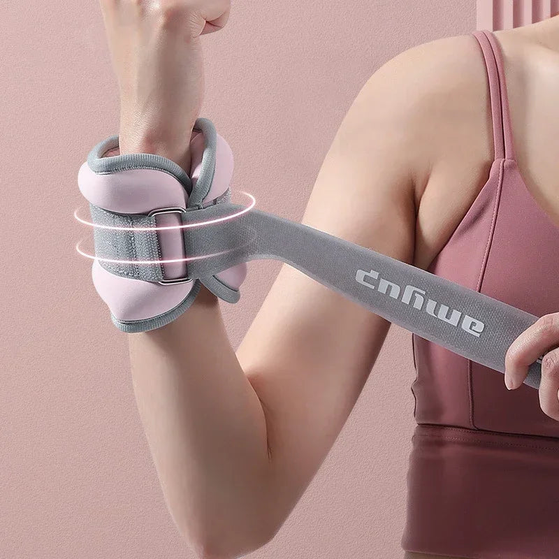 Poids de Cheville et Poignet Réglables – Yoga Running Fitness Sable de Fer