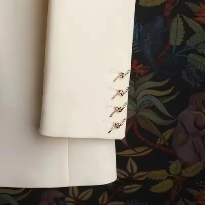 Blazer Femme Style Coréen – Veste Tailleur Élégante Col V Printemps Automne