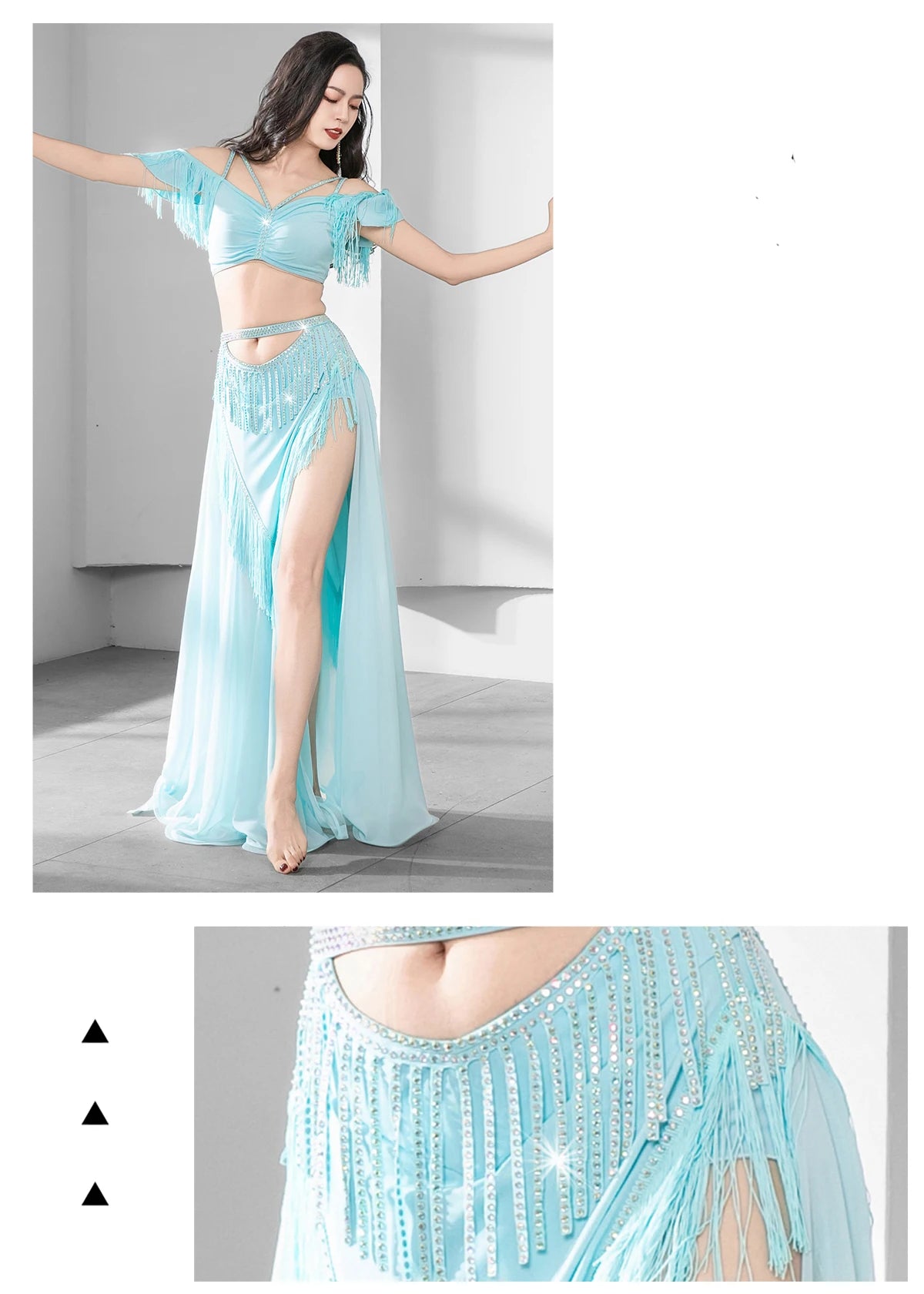 Belly Dance Costume Dance Wear Adult Belly Dance Lesson Wear Dress Suit Practice Clothes Skirt Bellydance Professional Dancing
