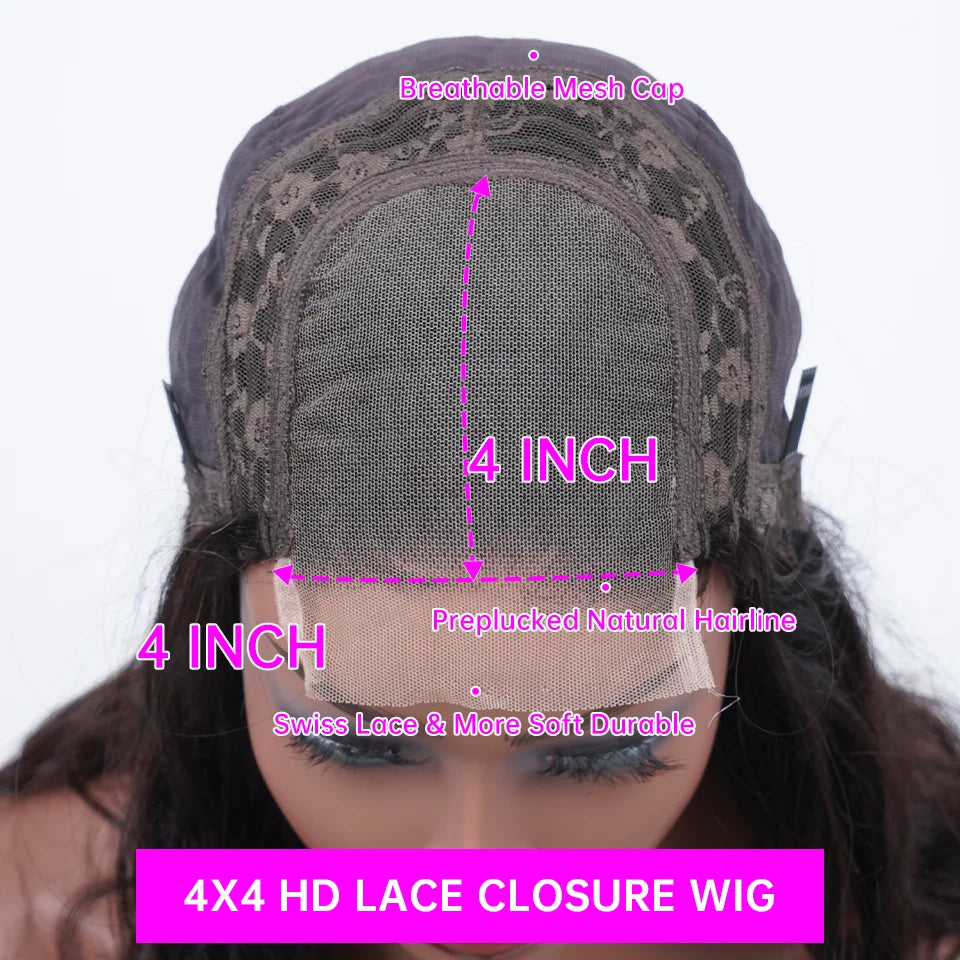 Deep Wave Frontal Wig 13x4 13x6 Hd Lace 30 Inch Chocolate Brown Curly Lace Front Human Hair Water Wave Brazilian Wigs For Women