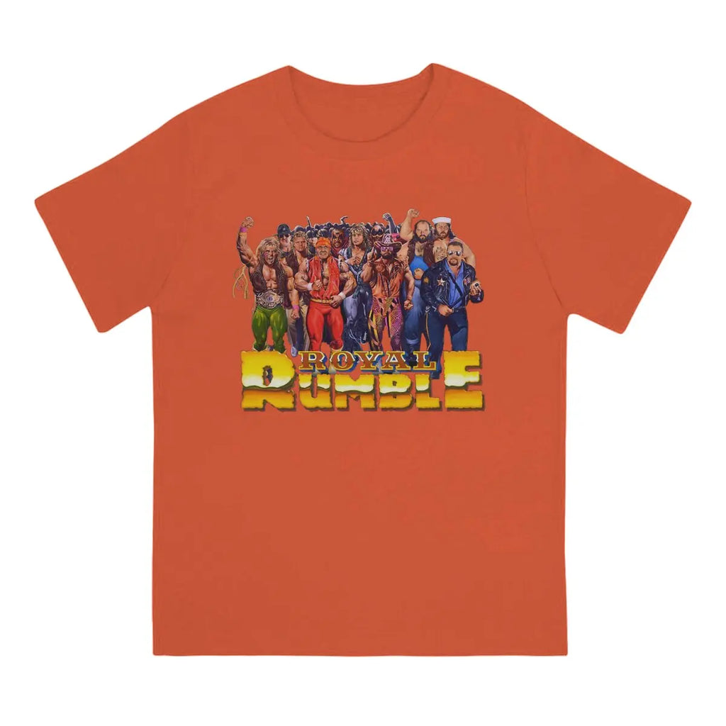 Hot selling in Summer Unisex T-shirts Wrestling Fabric Royal Rumble 1991 Round neck short sleeved T-shirt Street Clothing S-6XL