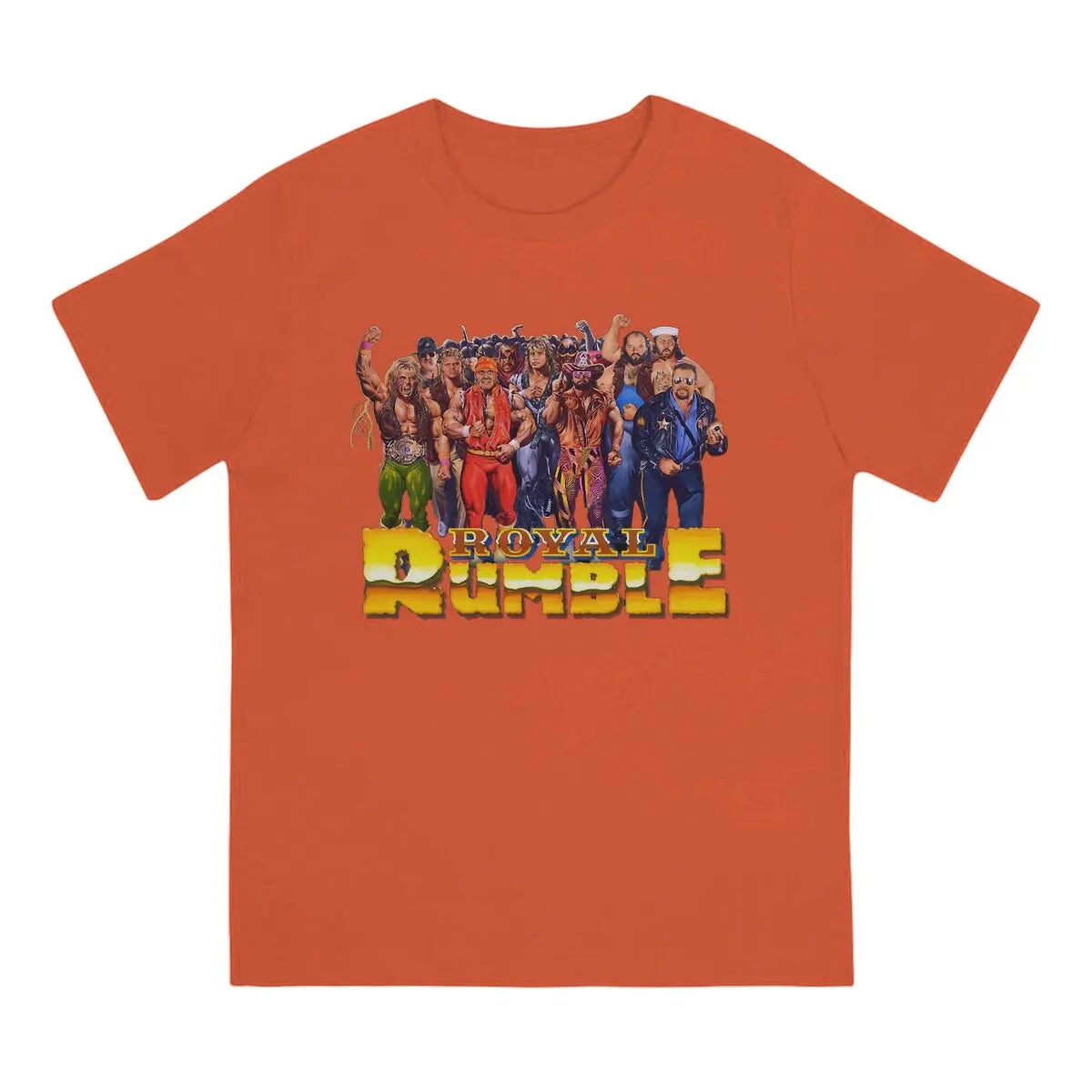 Hot selling in Summer Unisex T-shirts Wrestling Fabric Royal Rumble 1991 Round neck short sleeved T-shirt Street Clothing S-6XL