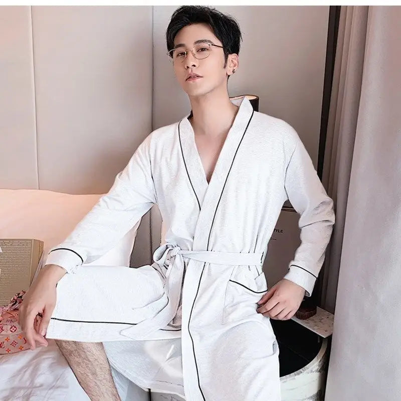 Robe de Chambre Coton Grande Taille M-3XL
