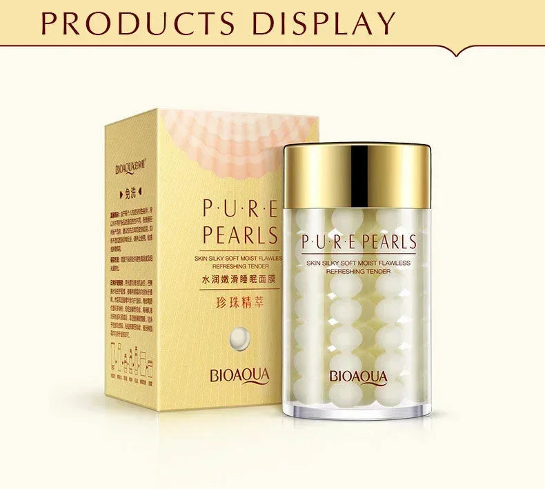 2pcs BIOAQUA Pure Pearl Face Cream Moisturizing Skin Firming Hydrating Facial Cream Beauty Health Skin Care