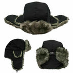 Unisex Warm Men's Women's Trapper Cap Aviator Trooper Earflap Winter Flaps Ski Hat New Er Hats Russian Faux Fur Hats