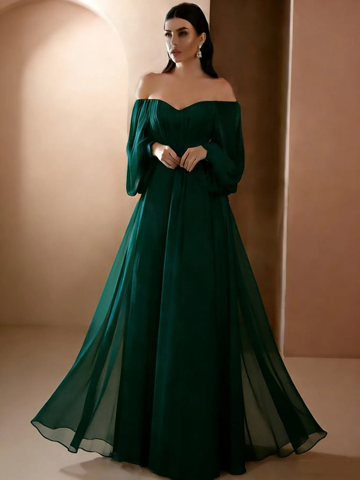 Robe femme A-line mi-longue – Coupe ajustée