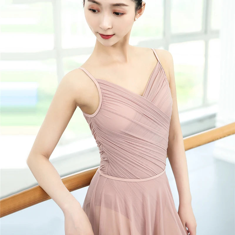 Ballet Skirt Adult Dress Classic Dance Costume Swimsuit for Dancing Camisole Mesh Leotard Leotards For Women