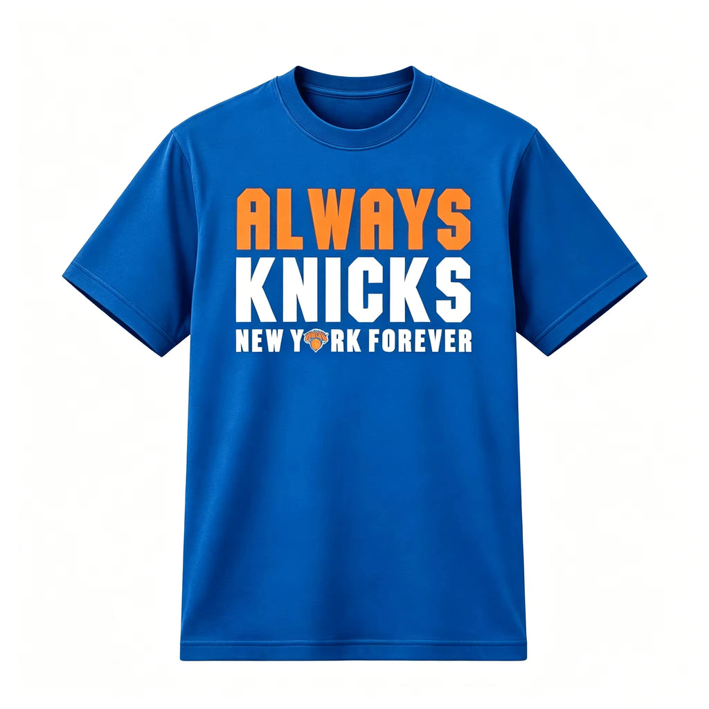 T-shirt New York Knicks unisexe – Streetwear basketball en coton
