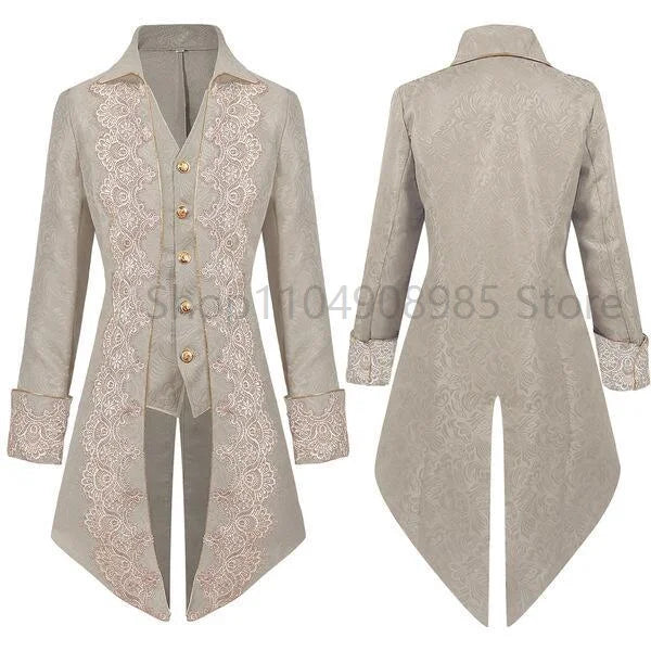 Veste de costume homme steampunk – Style victorien en velours