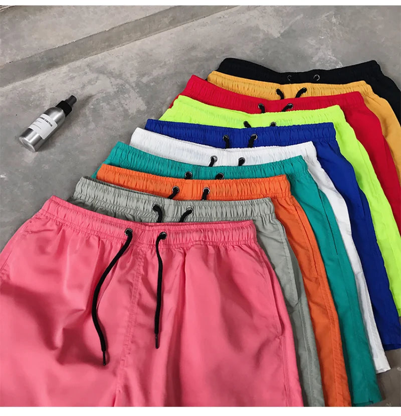 Men Summer Swim Shorts Trunks Beach Board Shorts waterproof Men's Running Sports Surffing Casual Short pants beach fitness pants
