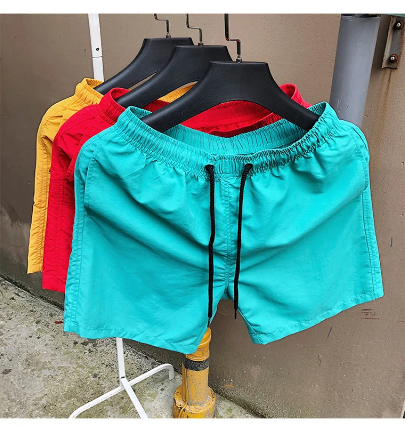 Men Summer Swim Shorts Trunks Beach Board Shorts waterproof Men's Running Sports Surffing Casual Short pants beach fitness pants