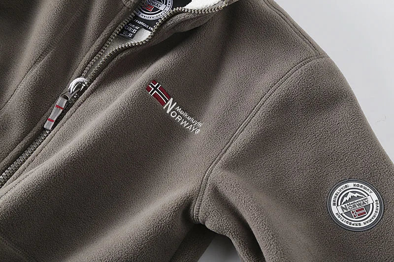 2025 New Winter Thicken Fleece Men Jacket Pockets Casual Polar Jackets Outdoor Cold-Proof Warm Overcoat Plus Size Outwear