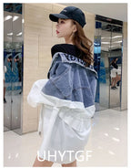 Veste en jean femme mi-longue – Coupe ample