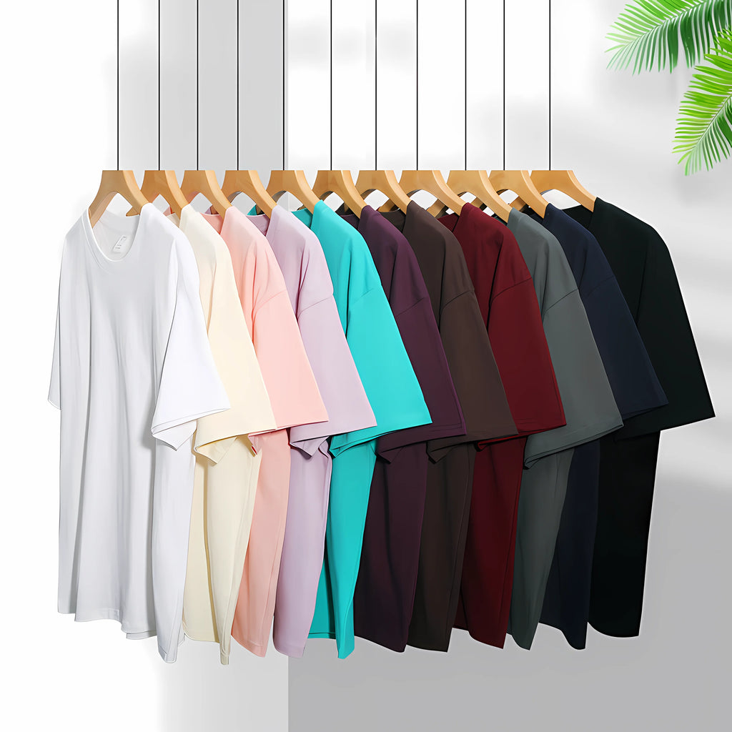 2026 Summer Best-selling Men's Pure Cotton T-shirt Street Casual Fashion Soft and Breathable Simple Stripes Pattern Print