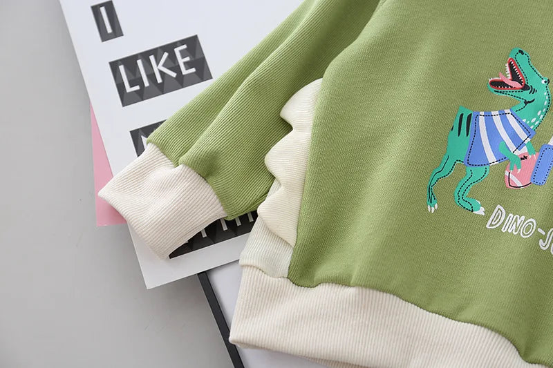 Baby Boys Girls Velvet Hooded Clothing Set Kids Jacket Coat Pants Suit for Sports Suits Tracksuits Toddler Children Clothes Set