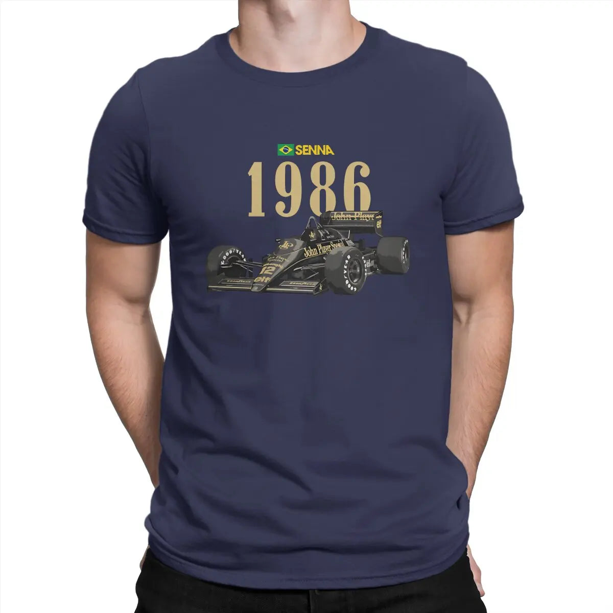 T-shirt Ayrton Senna homme – Streetwear motorsport en coton