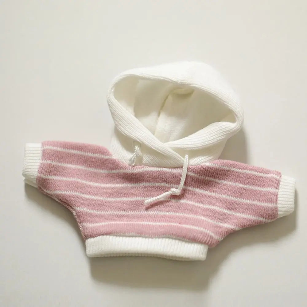 Handmade Cute Hoodies For 10cm Cotton Dolls Casual Wear Sweatshirt Outfits Fashion Clothes Dolls Accessories Kids Toys Gifts