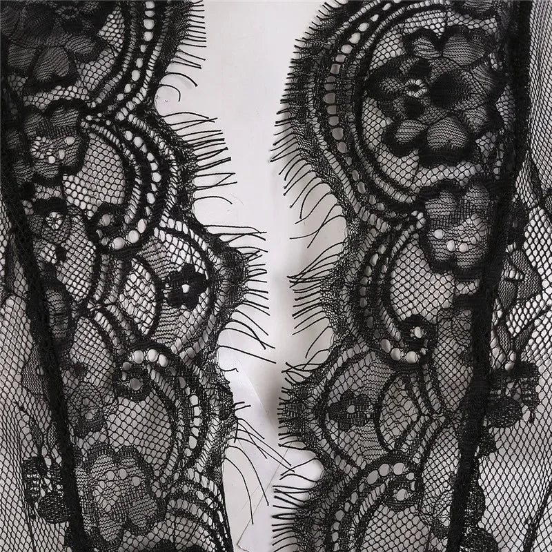 Kimono Dentelle Transparent Femme