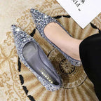 Escarpins Paillettes Femme – Talon Chaton 4,5cm Luxe Banquet Mariage