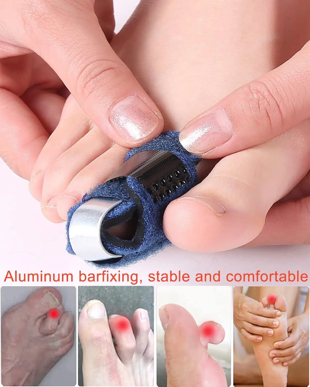 Toe Splints for Straightening Hammer Toe Corrector Toe Straightener Finger Support Brace Stabilizer Women Men Broken Toe Support