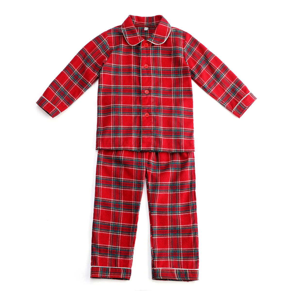 Ruffkids Velvet Baby Clothes Kids Pajamas Family Matching Pjs Loungewear Red Green Boys Girls Christmas Pyjamas Sets