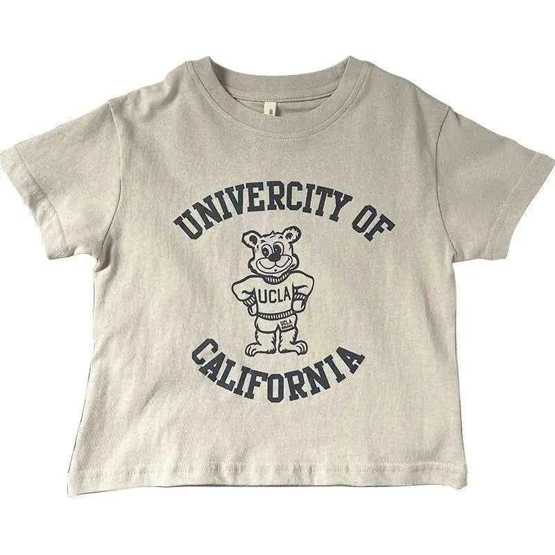 Pure Cotton Kids T-shirt Summer Clothes Short Sleeved Tops Tees Children Costume Fashion Cartoon Boys T Shirts Round Collar