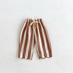 Pantalon sarouel enfant rayé en coton