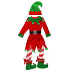Enfant Elf Costume Christmas Toddler Niño Red Velvet Holiday Elfs Outfit Fancy Dress Up Costumes For Enfants New Arrivals 2026