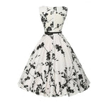 Women Dress Vintage Robe Audrey Hepburn Rockabilly Retro Sleeveless