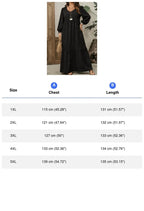 Plus Size Women Solid Textured Dress Stretchy V Neck Lantern Sleeve Loose Tiered Casual Maxi Dress