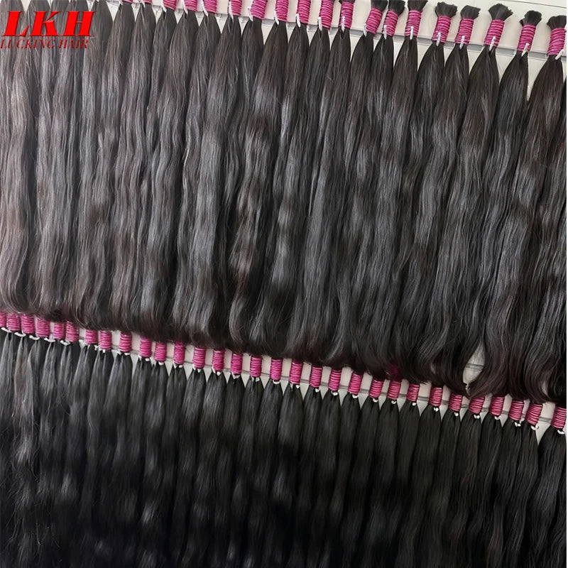 Mega Hair Cabelo Humano Raw Vietnamese Human Hair Bundles For Braiding 100% Unprocessed No Weft Human Hair Bulk Extensions
