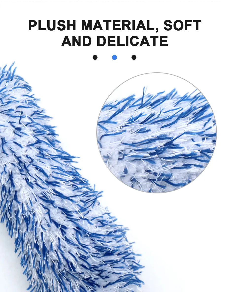SEAMETAL Car Cleaning Brush Car Cleaning Wheel Brush Super Soft Car Detailing Pocket Mitt Brush Tool for Car Care Accessories