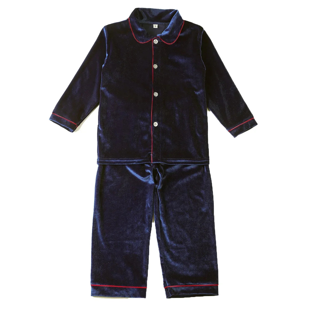 Ruffkids Velvet Baby Clothes Kids Pajamas Family Matching Pjs Loungewear Red Green Boys Girls Christmas Pyjamas Sets