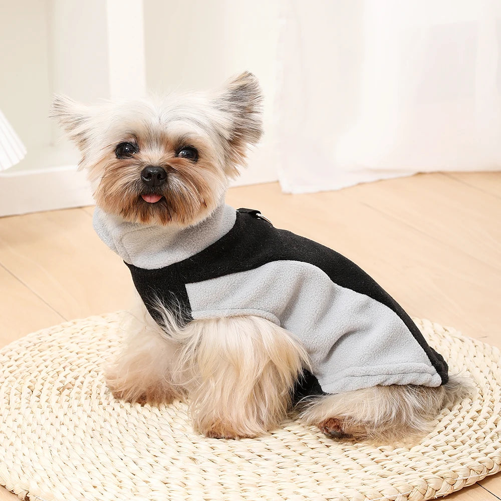 Veste Polaire Chien Chat – Manteau Chaud Chihuahua Bouledogue Carlin XS-XL
