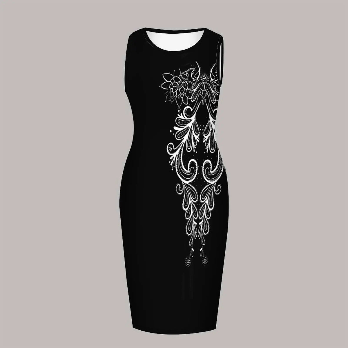 Plus Size Women's Suit Fashion Top Printed Vest Dress Elegant Wedding Guest Attire Round-neck Two-piece Set Short-sleeved Coat