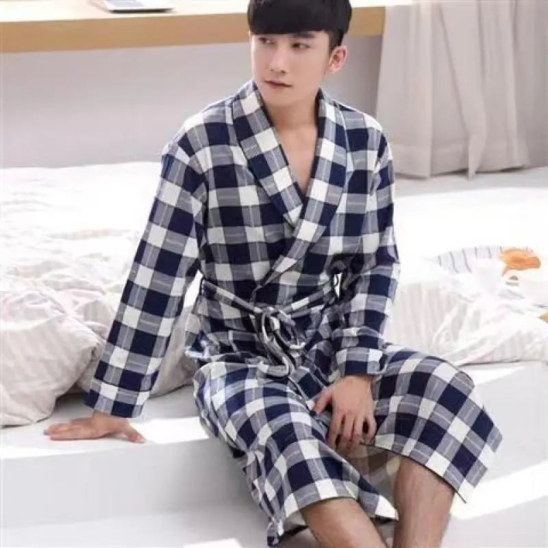 Robe de Chambre Coton Grande Taille M-3XL