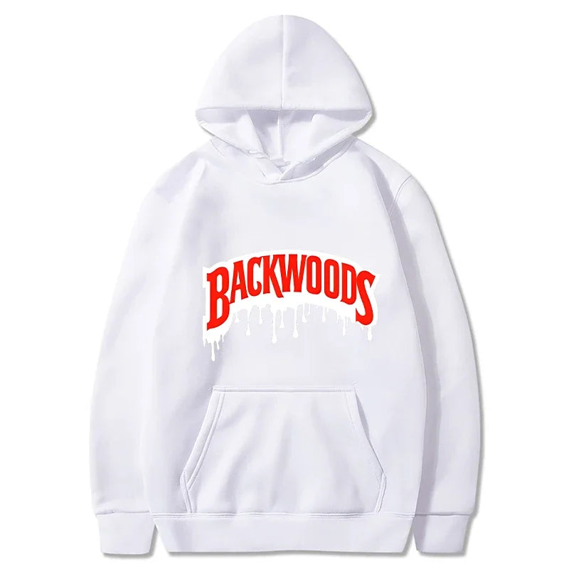 Dripping Backwoods Hoodies Men Fashion Letter Graphic Printed Sweatshirts Women Casual Cool Harajuku Streetwear Hooded Pullovers