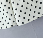YENKYE French Style Retro Polka Dot Deep V Halter Dress Women Sexy