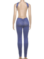 Weird Puss Hottie Polka Dot 2-Piece Set Women Halter Chest Wrapped