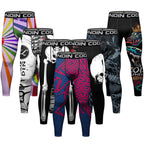 Legging Compression MMA Homme – BJJ Kickboxing Fitness Impression 3D