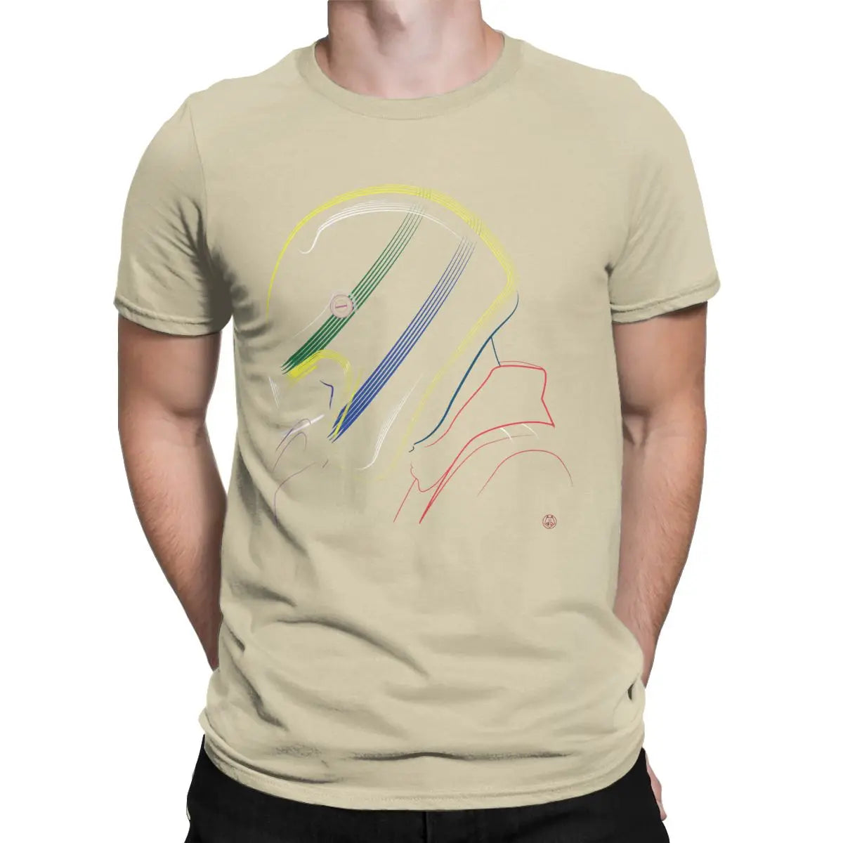 T-shirt Ayrton Senna Helmet homme – Coton streetwear motorsport