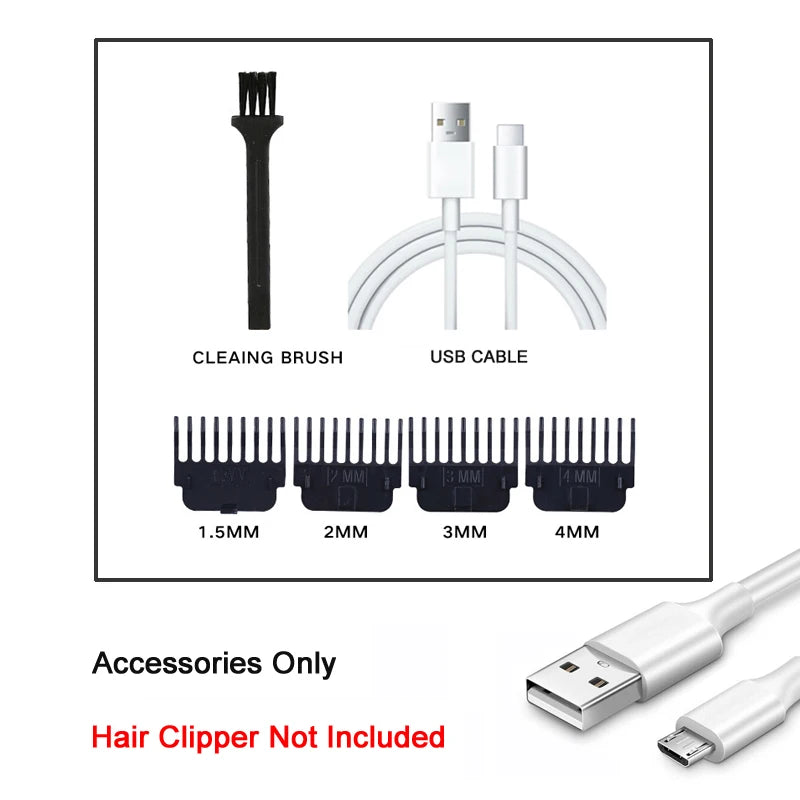 Vintage Cordless Hair Cutting Machine Portable Hair Clipper Electric Hair Trimmer USB Fast Charging Shaver Barber For Hairdresse