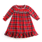Ruffkids Velvet Baby Clothes Kids Pajamas Family Matching Pjs Loungewear Red Green Boys Girls Christmas Pyjamas Sets