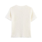Women's Clothing 2025 New Style European And American Fashion Simple Pearl Decoration Knitted Top Knitted Vest