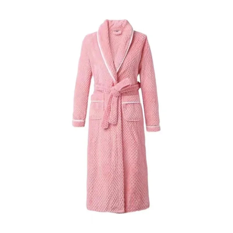 Robe de Chambre Flanelle Thermique Grande Taille