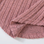Baby Girl Clothes Set 3-8Y Knitted Long Sleeve Tops + Pants Kids Ribbed Jumpsuit Autumn Winter Warm Outfit Children Clothing