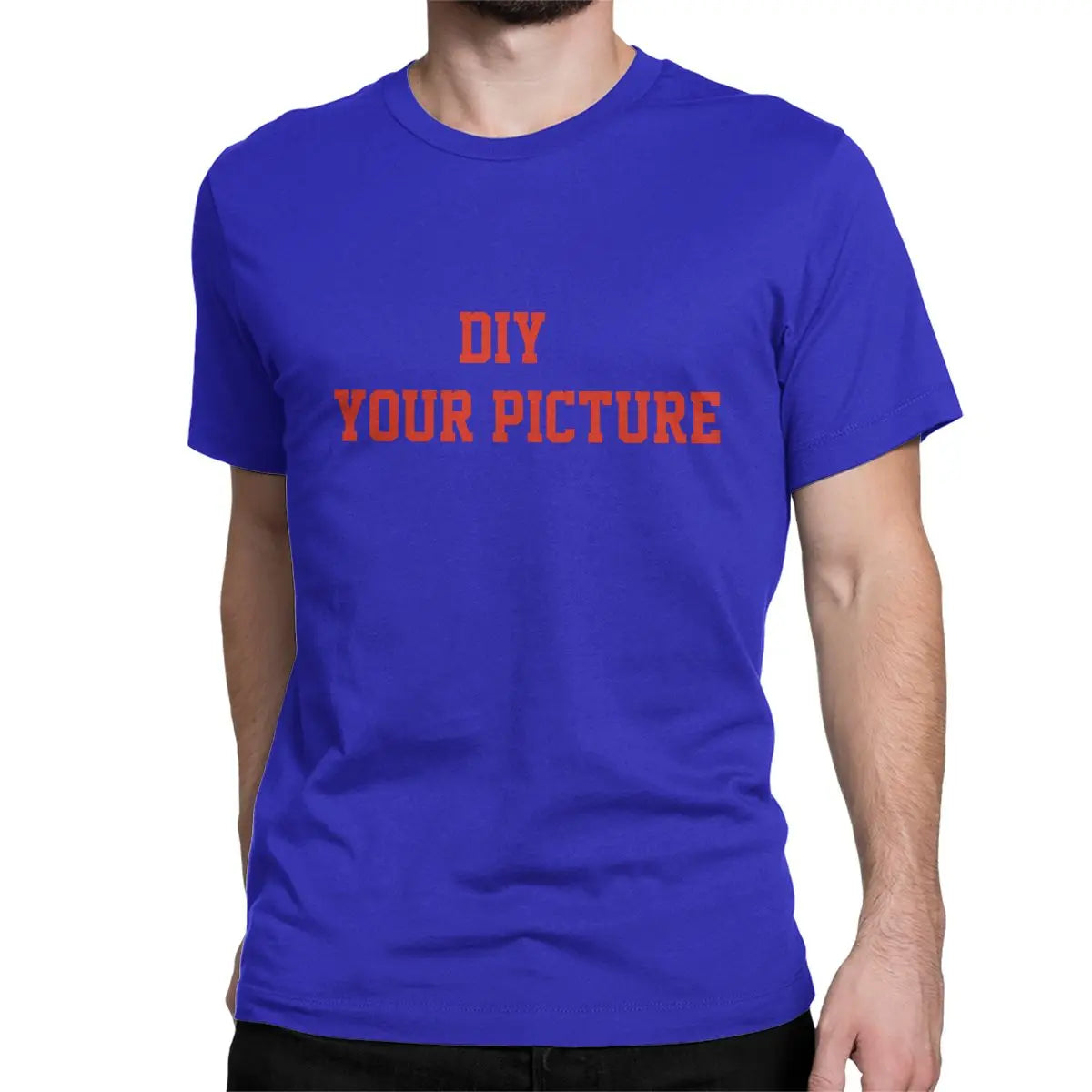 DIY T Shirts Men Women's 100% Cotton Creative T-Shirt Crew Neck Customized Tees Short Sleeve Tops Gift Idea
