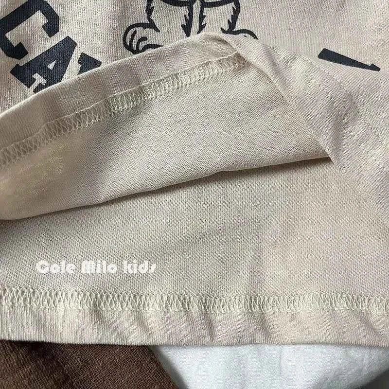 Pure Cotton Kids T-shirt Summer Clothes Short Sleeved Tops Tees Children Costume Fashion Cartoon Boys T Shirts Round Collar