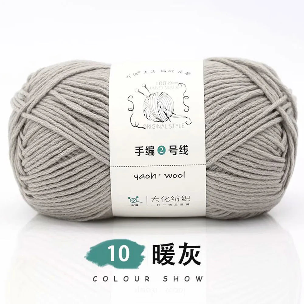 Pelote de laine soie et coton — Tricot, Crochet, Écharpe, Pull (100g)