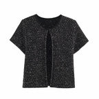 Women's Clothing 2025 New Style European And American Fashion Simple Pearl Decoration Knitted Top Knitted Vest